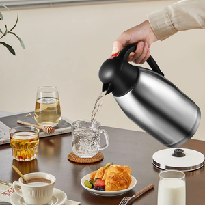2L Thermal Coffee Jug Stainless <b>Steel</b> Vacuum Insulated Carafe Portable Pitcher Lid Coffee Creamer Container Insulated <b>Bottle</b> - Product Image 5