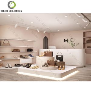 Présentoirs et étagères modernes pour sacs à main, chaussures et articles de décoration de magasin, en métal, pour la vente au détail de sacs à main pour femmes. - Product Image 5