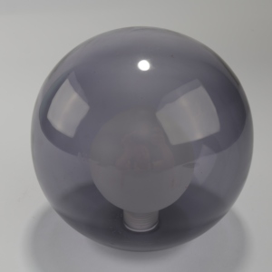 <span class=keywords><strong>Paralume</strong></span> a Sfera in Vetro Borosilicato dal Design Moderno e Minimalista, con Filettatura Interna, <span class=keywords><strong>Grigio</strong></span> Fumo, per Interni, Ecologico - Product Image 2
