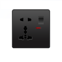 Prise de commutateur mural de conception simple 10A 250V prises et interrupteurs électriques