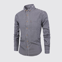 OEM Herren-Flanellhemd aus 100 % Baumwolle mit individuellem Druck, Stickerei-Logo, Übergröße, Langarm, knitterarm und atmungsaktiv