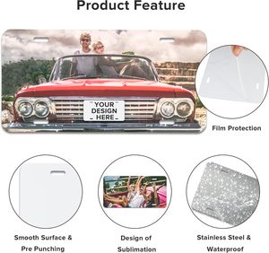 Placa de Matrícula Personalizada de Puerto Rico Ponce con tu Imagen, Texto o Logotipo, 6x12 Pulgadas, Placa Decorativa Metálica para Auto o Camioneta, Venta al Por Mayor - Product Image 5