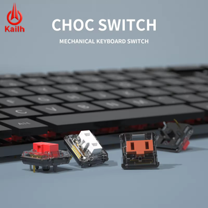 Interruptor Mecánico Kailh CHOC Ultrafino de 15x15x8mm, Fuerza de Operación de 50gf <span class=keywords><strong>para</strong></span> <span class=keywords><strong>Teclado</strong></span> RGB Portátil de Perfil Bajo, Fabricación en Masa - Product Image 4
