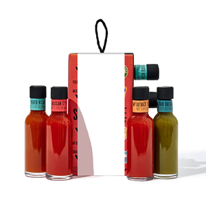 Ensemble de 4 sauces piquantes internationales, saveurs chili et ananas, 180 ml au total - Product Image 2