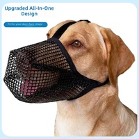 Nouveau masque anti-aboiement et anti-morsure pour animaux de compagnie, muselière respirante en tissu maillé pour chien