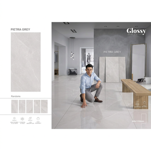 Factory Direct Glossy Porcelain Vitrified Tiles 60x60cm 60x120cm Modern Wall Floor Collection - Product Image 4
