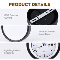 Plafonniers ultra-minces à montage en surface, éclairage de plafond pour salon, spot LED pour plafond