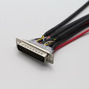 DB44 Male to 3x DB9 Female + Power Terminal <b>Wiring</b> Harness, Custom Industrial <b>Control</b> Cable for CNC/Automation Equipment - Product Image 3
