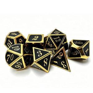 Ensemble de dés polyédriques en métal personnalisés pour D&D, jeu de rôle RPG, cadeau pour le divertissement - Product Image 2