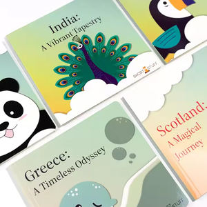 Scènes de dessins animés créatifs Livres d'images pour enfants Livres de contes <span class=keywords><strong>anglais</strong></span> à liaison parfaite pour <span class=keywords><strong>l</strong></span>'illumination cognitive de la maternelle - Product Image 4