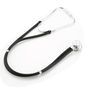 Stéthoscope double tête argenté KT-102A, instrument médical multifonctionnel transfrontalier avec crochet d'oreille de classe II - Product Image 4