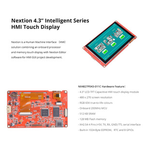 NEXTION NX4827P043-011C 4.3 นิ้วจอแสดงผลแบบสัมผัส HMI แบบคาปาซิทีฟ LCD-TFT โมดูล RGB 65K หน้าจอสีไม่มีตัวเครื่อง L127 - Product Image 1