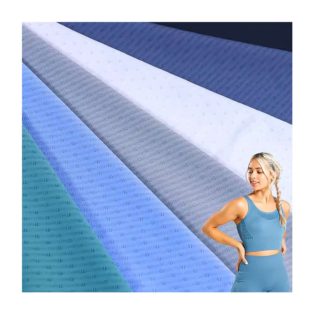 Factory Direct Selling Breathable Skin Friendly 4 Way Stretch polyamide 85% Spandex 15% Mesh Fabric for Outdoor Sport Wear
