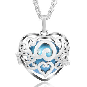 Novedoso Collar con Llamador de Ángeles Estilo Jaula para Perlas y Bola de Armonía Mexicana con Sonido de Ángel - Product Image 5