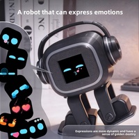 Robot EMO Intelligente con Rilevamento Emotivo, Chat Vocale AI, Interazione Tattile, Giocattolo Elettronico Smart per Bambini