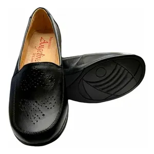 Zapatos Planos de Ballet Cinthia para Mujer, 201, Cuero Genuino, Punta Redonda, Sin Cordones, Antideslizantes, Otoño - Product Image 3