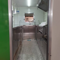Mobiele keuken pizza koffie thee fruitsap pizza hamburger fastfoodwagen foodtrailer