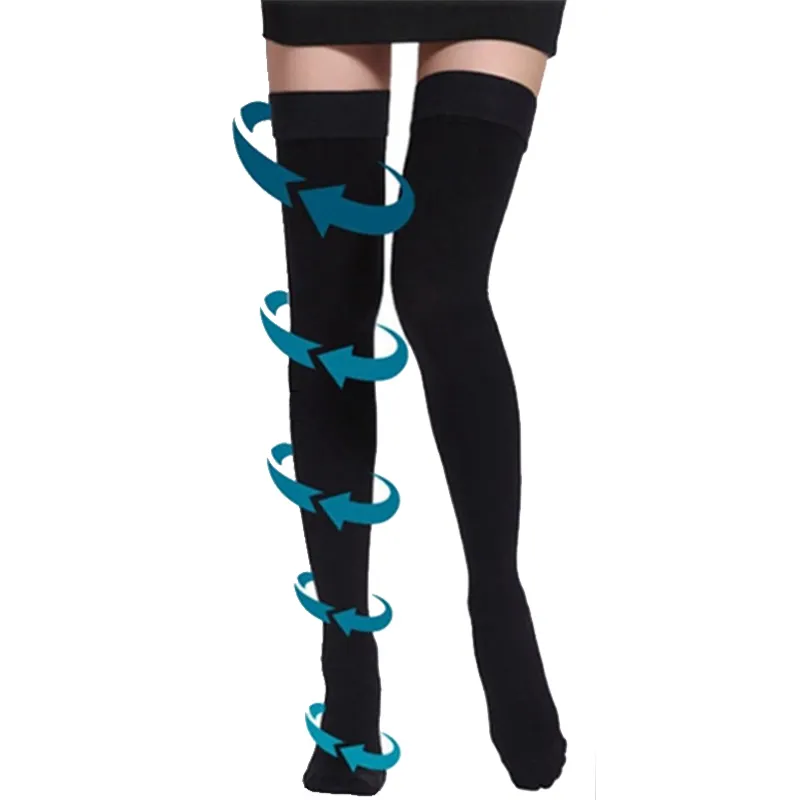 Professional Thigh High 20-30mmHg Varicose Veins Medical Compression Stockings