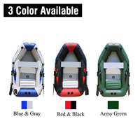 Bateaux de pêche gonflables en PVC de 10 pieds pour 5 personnes, sans colle, certifiés CE, avec plancher à matelas pneumatique soudé à chaud, utilisables en mer
