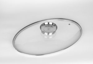 Asador ovalado de acero inoxidable de 15 pulgadas con fondo encapsulado - Product Image 6