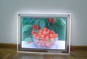 Tablero de menú LED iluminado ultra delgado, Marco acrílico de cristal para uso en interiores, tienda de restaurante, tienda minorista - Product Image 5