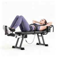 Appareil d'étirement lombaire multifonctionnel électrique, banc d'entraînement inclinable pour les jambes, orthopédique, pour la colonne vertébrale et cervicale, en acier