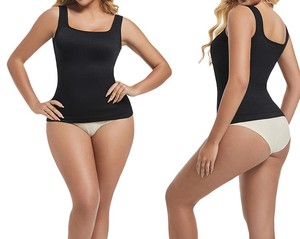 Chaleco personalizado superventas con cuello cuadrado sin costuras para dar forma a la cintura, chaleco extendido roscado para adelgazar con control del vientre para mujer - Product Image 6