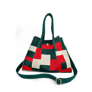 Nouveau <span class=keywords><strong>Sac</strong></span> Fourre-tout Tendance 2026 pour <span class=keywords><strong>Femme</strong></span>, Grand <span class=keywords><strong>Sac</strong></span> Bandoulière Rayé en Toile, <span class=keywords><strong>Sac</strong></span> à Épaule Polyvalent Tricoté en 3D pour les Trajets Quotidien - Product Image 2