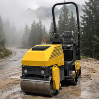 Offre Spéciale – Compacteur routier autoporté à double tambour de 1, 1,5 et 2 tonnes, homologué EPA, pour asphalte, sol et terre – Équipement de construction