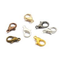 Fermoirs mousquetons plaqués or 18 carats 10mm/12mm pour la fabrication de bijoux DIY (colliers et bracelets) – Composants en gros