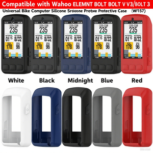 Coque en silicone pour <span class=keywords><strong>Wahoo</strong></span> element BOLT 3/ V3 couleur unie Anti-chute manchon de protection affichage couvre couverture de vélo - Product Image 2