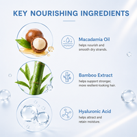 Mascarilla Capilar Nutritiva Profunda con Aceite de Macadamia, Reparación Intensiva, Tratamiento Hidratante, Cuidado Anti-Frizz
