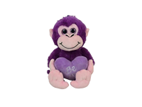 Nuevo Peluche de Mono Colorido y Adorable con Corazón, Relleno de Algodón PP Suave, 11-30cm, KINGSTONE, Gran Venta