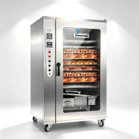 Four de fumage commercial automatique 220V en acier inoxydable pour viande, poisson et saucisses, fumoir à fumée sèche, capacité 20kg