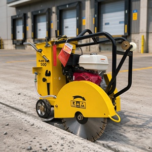 Scie à béton et asphalte robuste <span class=keywords><strong>Lifan</strong></span> RC500D avec double garde-corps, lame de 500 mm, profondeur de coupe de 180 mm, essence/diesel pour sols industriels - Product Image 1
