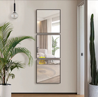 Miroir décoratif simple encadré pour salle à manger, chambre, entrée, MOQ 50 pièces, vente en gros, directement de l'usine, OEM personnalisé