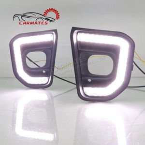 Carmates ไฟกันชนหน้า LED เดย์ไลท์สำหรับ <span class=keywords><strong>Ford</strong></span> <span class=keywords><strong>Everest</strong></span> 2022 <span class=keywords><strong>2023</strong></span>พร้อมไฟเลี้ยวสีเหลือง - Product Image 3