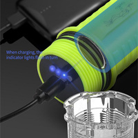 Senter menyelam tali pergelangan tangan 60M bawah air IP68 tahan air 3000 lumen Scuba 2 * XHP50 senter LED memancing lampu Selam