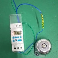 220VAC THC-15F Sakelar Waktu Terprogram Harian Kontrol Bel Pintu Otomatis Bi-volt Pemasangan di Rel Din 16amp Maks. Sekarang