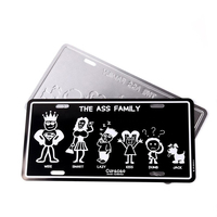 Plaque d'immatriculation de voiture vierge couleurs moto américaine Sublimation plaque d'immatriculation de voiture en aluminium pour la gravure