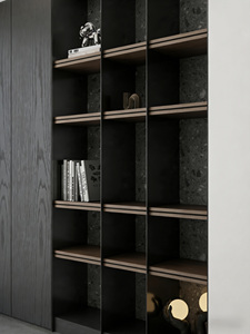 <span class=keywords><strong>Armoire</strong></span> de chambre à coucher moderne et élégante avec portes sans poignées et éclairage intégré pour un design d'intérieur contemporain - Product Image 6