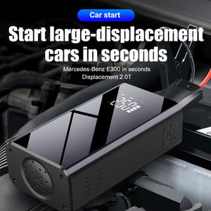 Xách tay có thể sạc lại nhảy khởi động Mini điện máy bơm không khí LED ánh sáng được xây dựng trong pin Booster cho xe ô tô xe máy xe đạp - Product Image 3