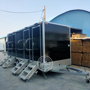 Zzknown thương mại phòng Tắm Di động đơn vị vòi hoa sen và nhà vệ sinh 5-phòng Combo 5.5m sang trọng ngoài trời nhà vệ sinh di động Trailer cho bán - Product Image 4