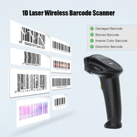 YHD-8200LB Lecteur de codes à barres laser sans fil Bluetooth 3 en 1 Lector De Cdigo De Barras Scanner de codes à barres 1D pour supermarché hôpital