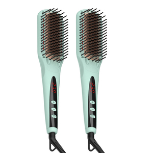 <span class=keywords><strong>Brosse</strong></span> à <span class=keywords><strong>cheveux</strong></span> ionique thermique infrarouge peigne chauffant pour <span class=keywords><strong>cheveux</strong></span> lisses et brillants - Product Image 3