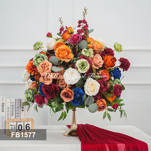 DKB Wholesale Silk Artificial Wedding Flower Ball Handmade Flower Ball Centerpieces for Wedding <b>Table</b> Decoration - Product Image 3