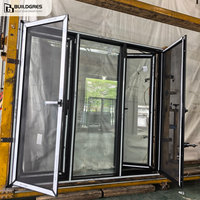 Fenêtres en alliage d'aluminium à isolation thermique personnalisables Buildgres, triple vitrage isolant, certifiées Energy Star, quincaillerie allemande de qualité supérieure