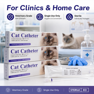 Catéter Urinario Estéril para <span class=keywords><strong>Gatos</strong></span>, Catéter Uretral de 1.0/1.3 mm (Catéter para <span class=keywords><strong>Gatos</strong></span>, Sin Dolor) para Uso Veterinario al Mejor Precio - Product Image 5