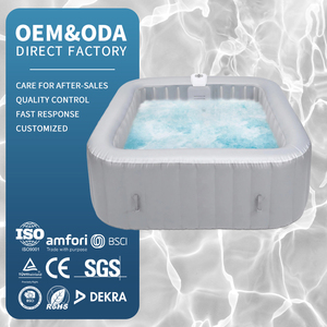 Baignoire <span class=keywords><strong>gonflable</strong></span> portable en PVC laminé de 240 gallons <span class=keywords><strong>pour</strong></span> extérieur, piscine chauffante, <span class=keywords><strong>spa</strong></span> de massage avec accessoires - Product Image 1
