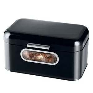 EW经典矩形金属面包盒高品质厨具储物盒垃圾桶德国热卖